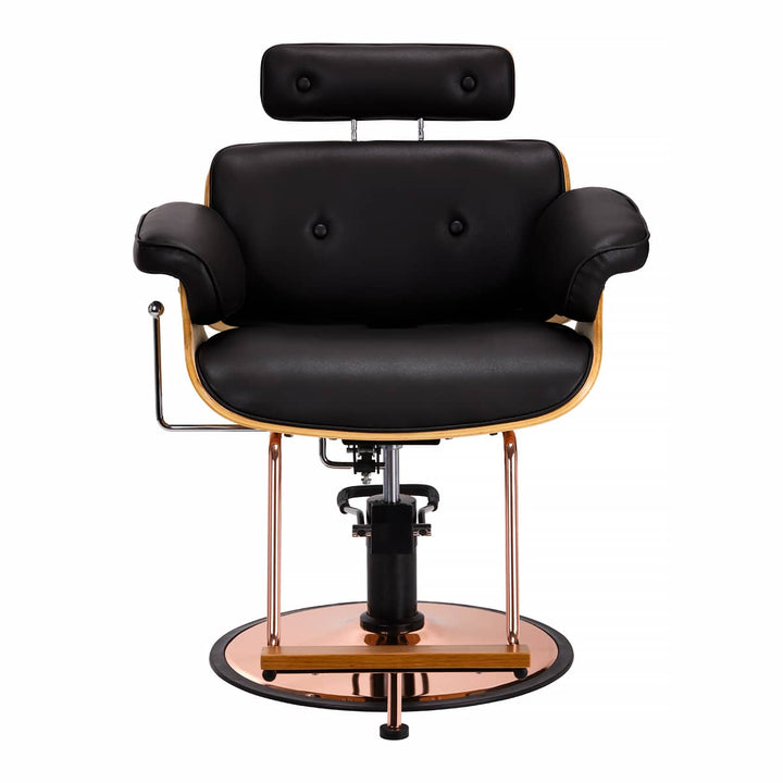 Fauteuil de Coiffeur Gabbiano Florence avec appui-tête réglable Noir