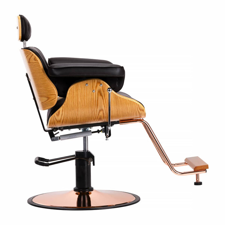 Fauteuil de Coiffeur Gabbiano Florence avec appui-tête réglable Noir