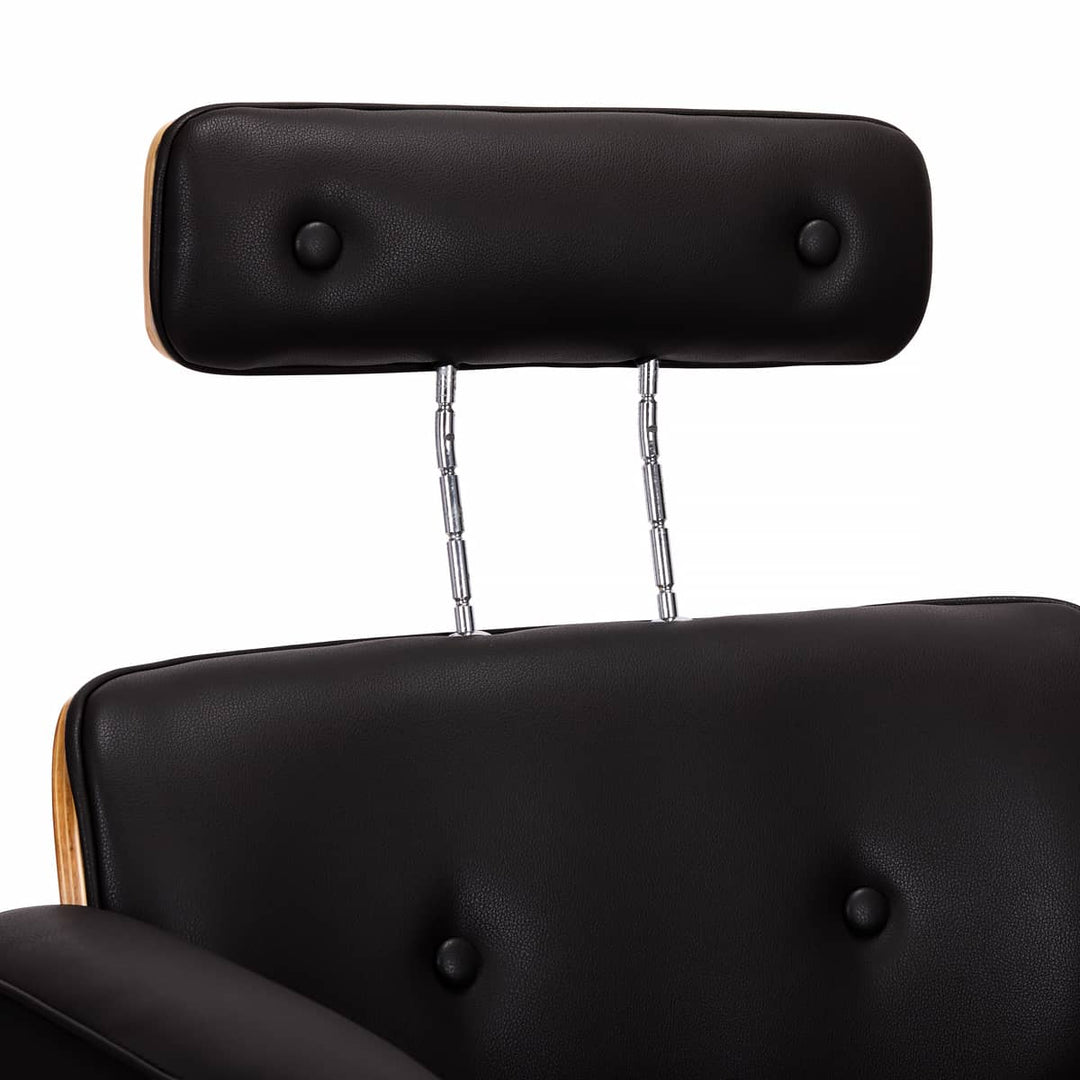 Fauteuil de Coiffeur Gabbiano Florence avec appui-tête réglable Noir