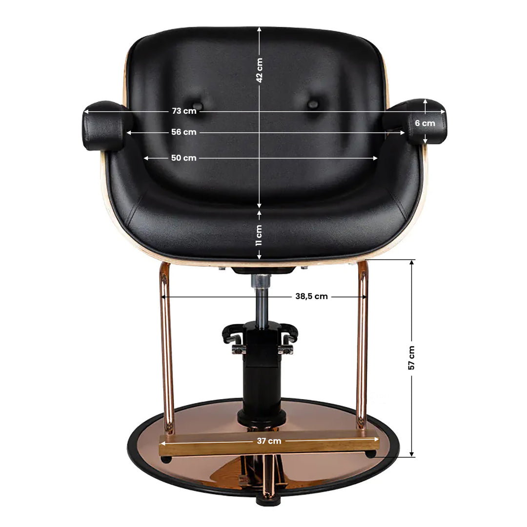 Fauteuil de Coiffeur Gabbiano Venezia Noir 6