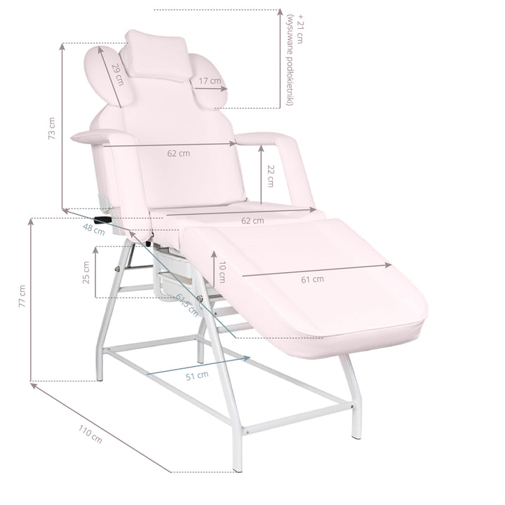Fauteuil Esthétique Ivette Rose - image 10