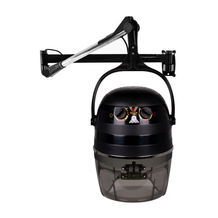 Casque Sèche-Cheveux Mural Gabbiano 1600A Mono Vitesse Noir