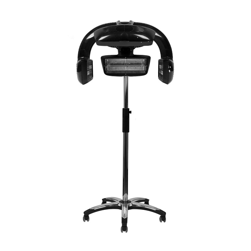 Casque Sèche-Cheveux sur Pied Gabbiano Infrazon 628 Noir