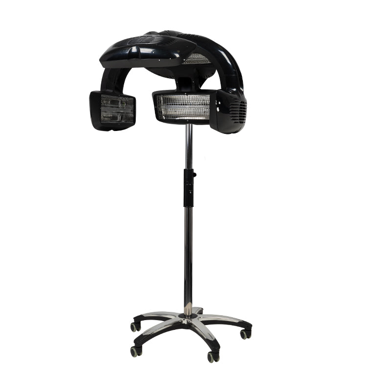 Casque Sèche-Cheveux sur Pied Gabbiano Infrazon 628 Noir