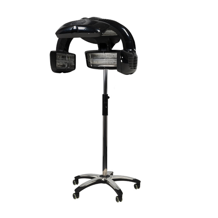 Casque Sèche-Cheveux sur Pied Gabbiano Infrazon 628 Noir