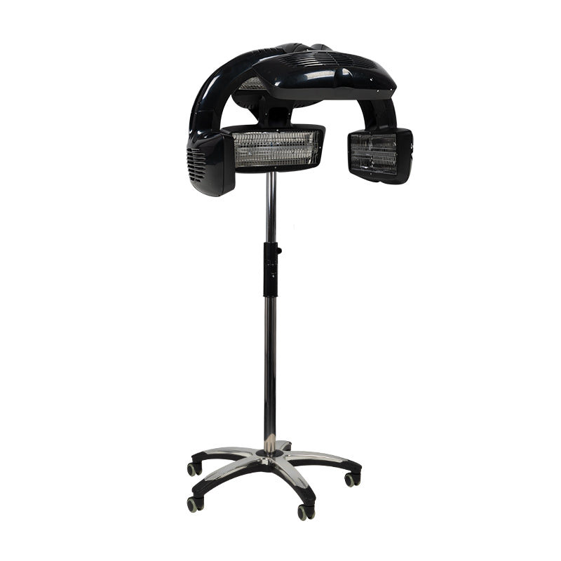 Casque Sèche-Cheveux sur Pied Gabbiano Infrazon 628 Noir