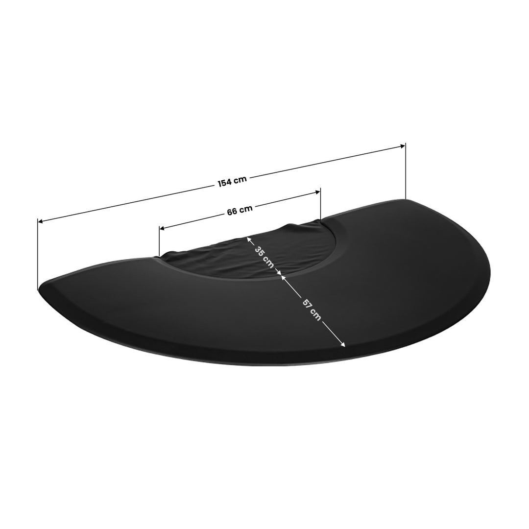 Tapis Coiffeur pour Fauteuil de Coiffure Demi-lune Noir - image 5