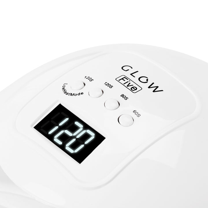 Lampe UV Ongles Dual LED Glow 5 48W USB Blanc