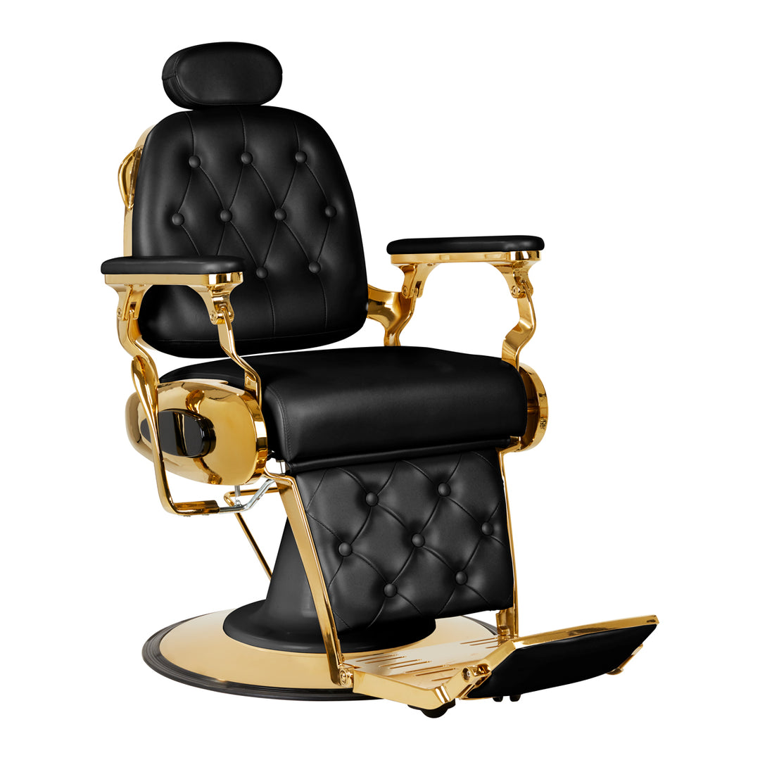 Fauteuil Barbier Gabbiano Francesco Or Noir