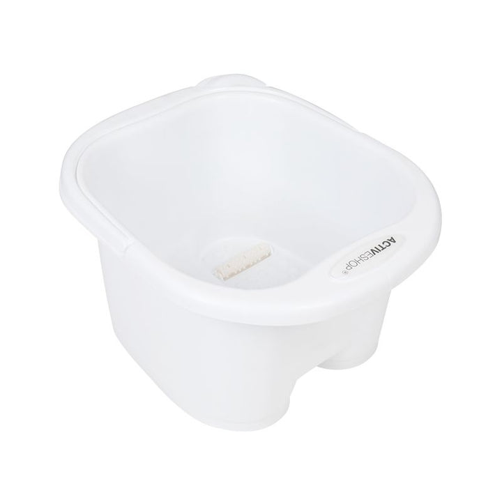 Bac Pédicure avec Rouleaux de Massage Blanc