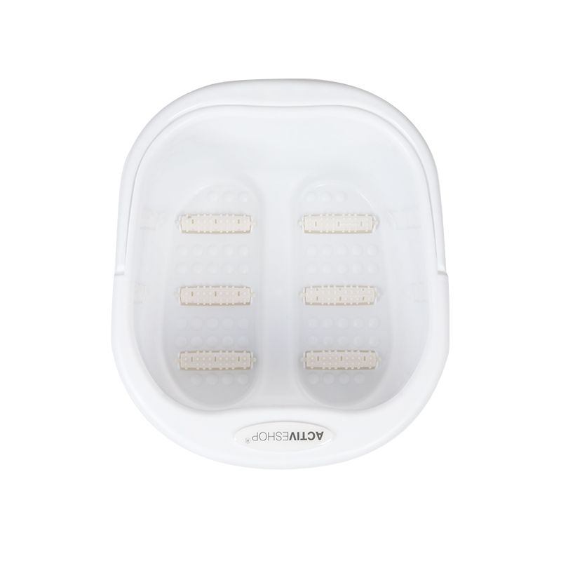 Bac Pédicure avec Rouleaux de Massage Blanc - image 2