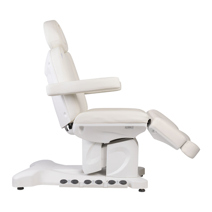 Fauteuil Esthétique Électrique Azzurro 708B 3 Moteurs avec Pédale et Chauffage Blanc - image 3