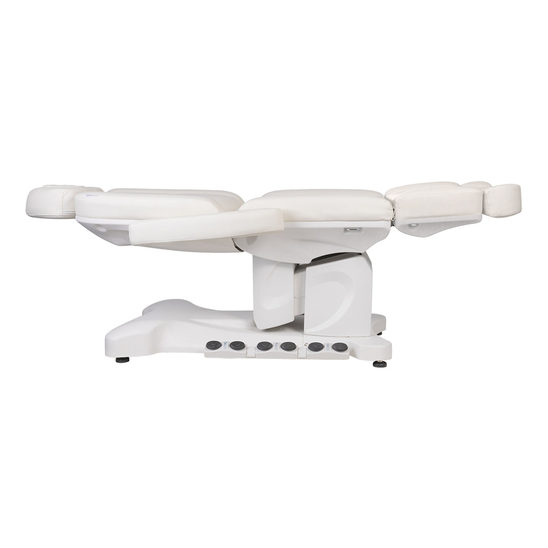 Fauteuil Esthétique Électrique Azzurro 708B 3 Moteurs avec Pédale et Chauffage Blanc - image 4