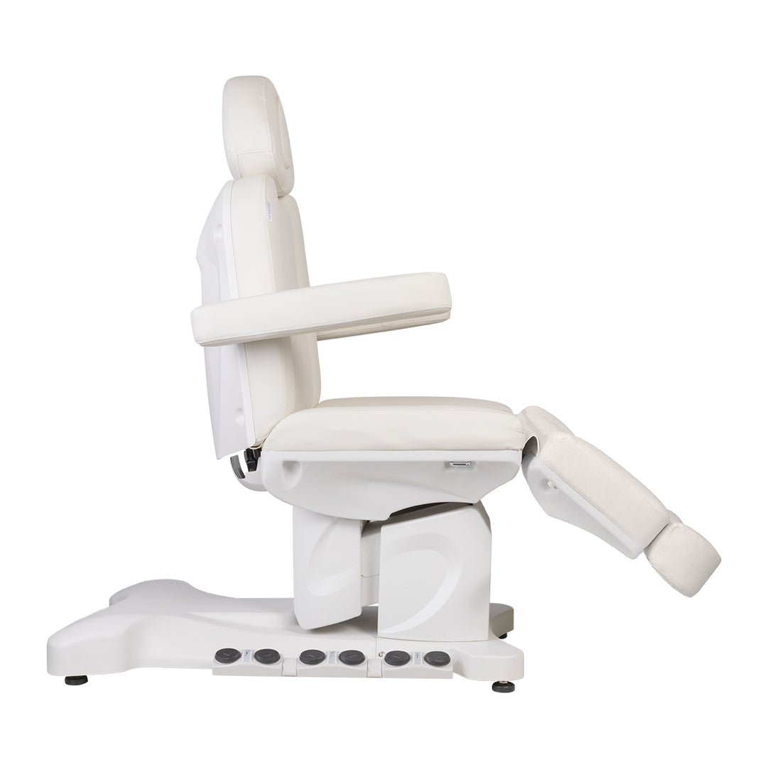 Fauteuil Esthétique Électrique Azzurro 708B 3 Moteurs avec Pédale et Chauffage Blanc - image 6