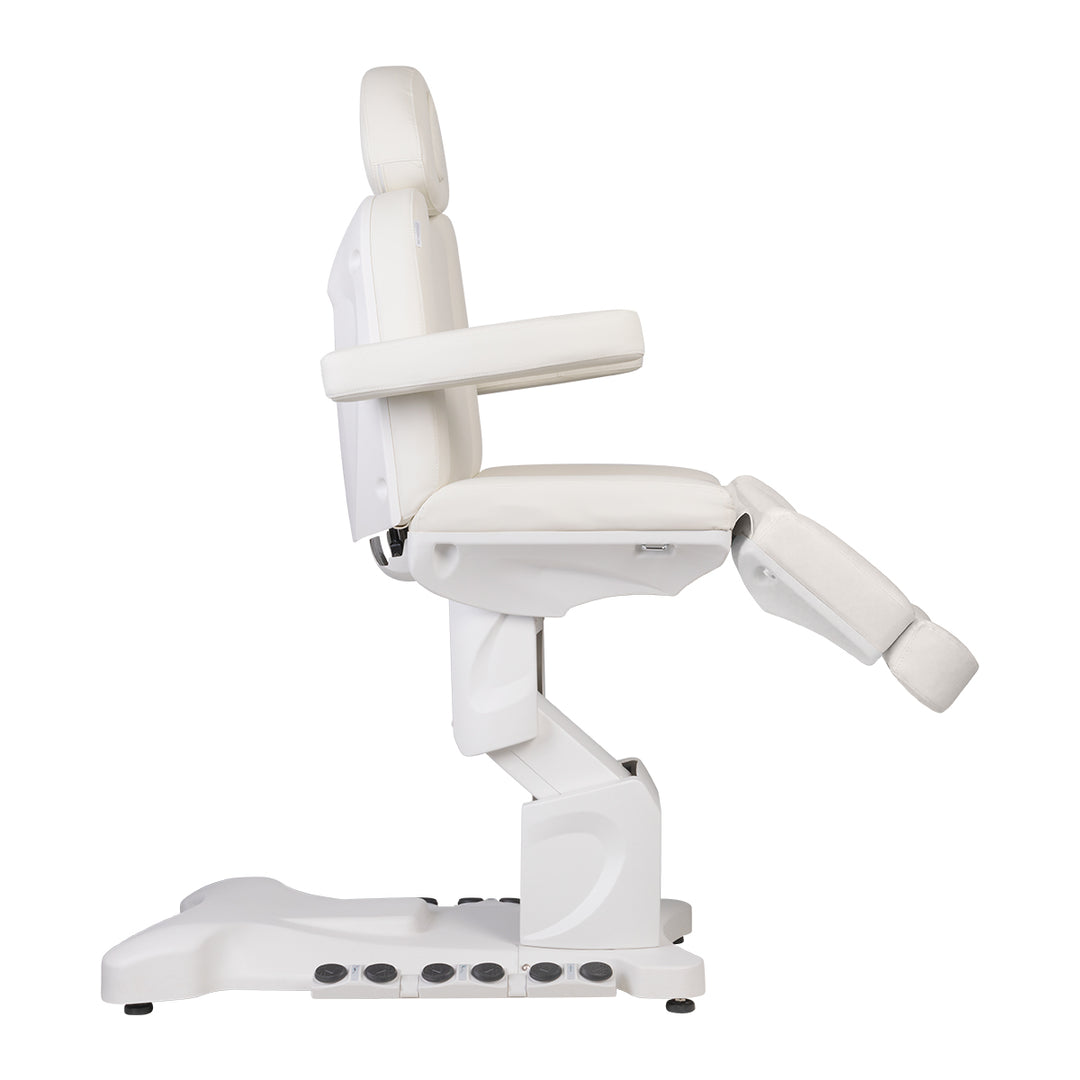 Fauteuil Esthétique Électrique Azzurro 708B 3 Moteurs avec Pédale et Chauffage Blanc - image 7