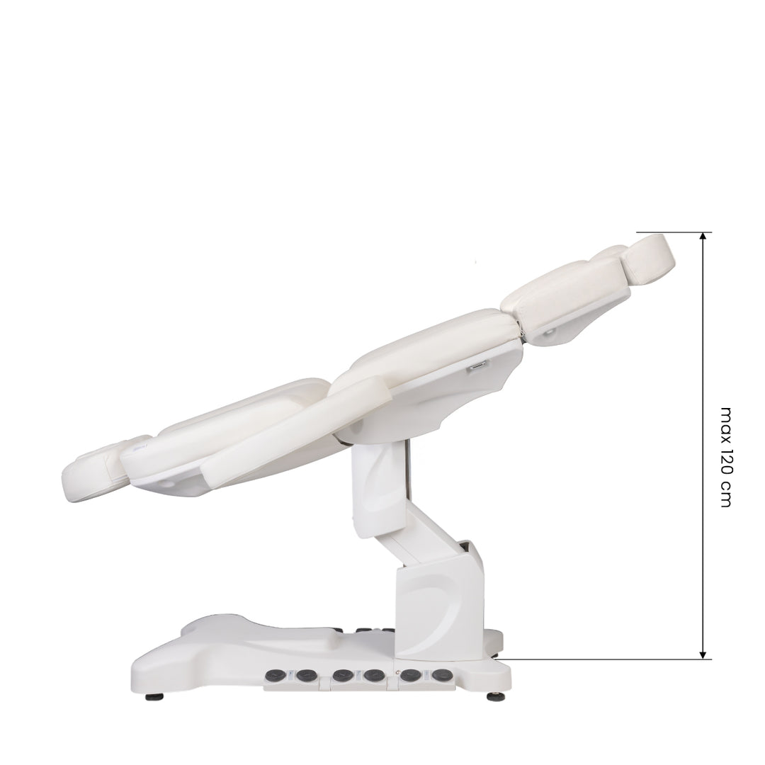 Fauteuil Esthétique Électrique Azzurro 708B 3 Moteurs avec Pédale et Chauffage Blanc - image 14