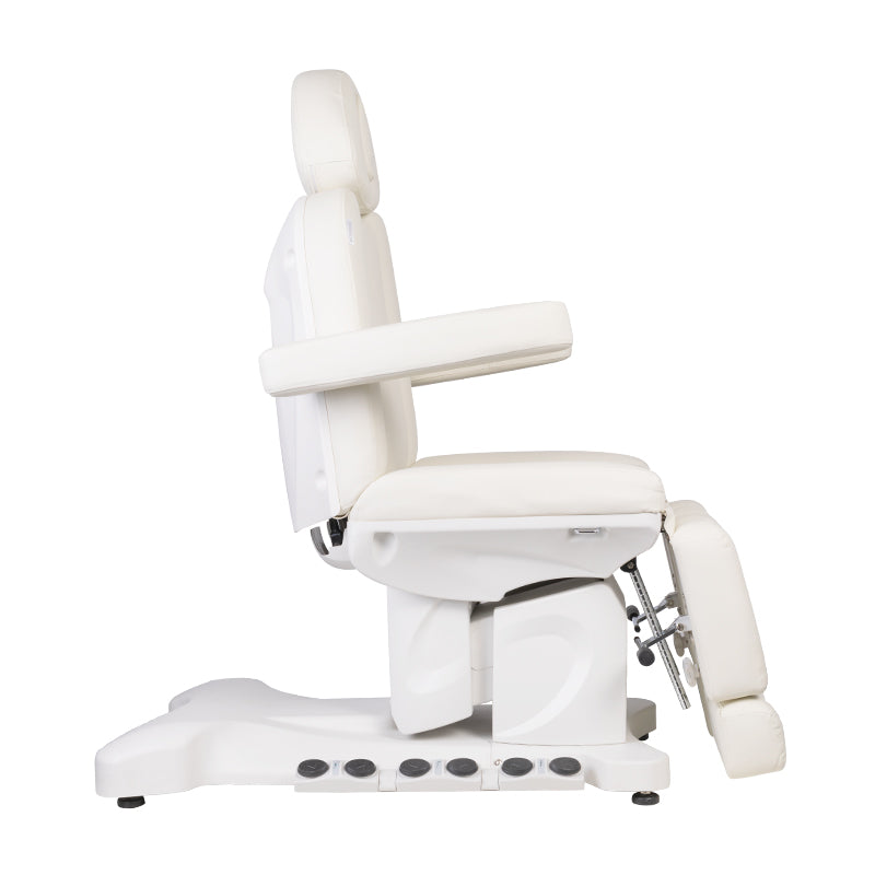 Fauteuil Esthétique Électrique Azzurro 708B Pro 3 Moteurs Pedi avec Pédale et Chauffage Blanc - image 3
