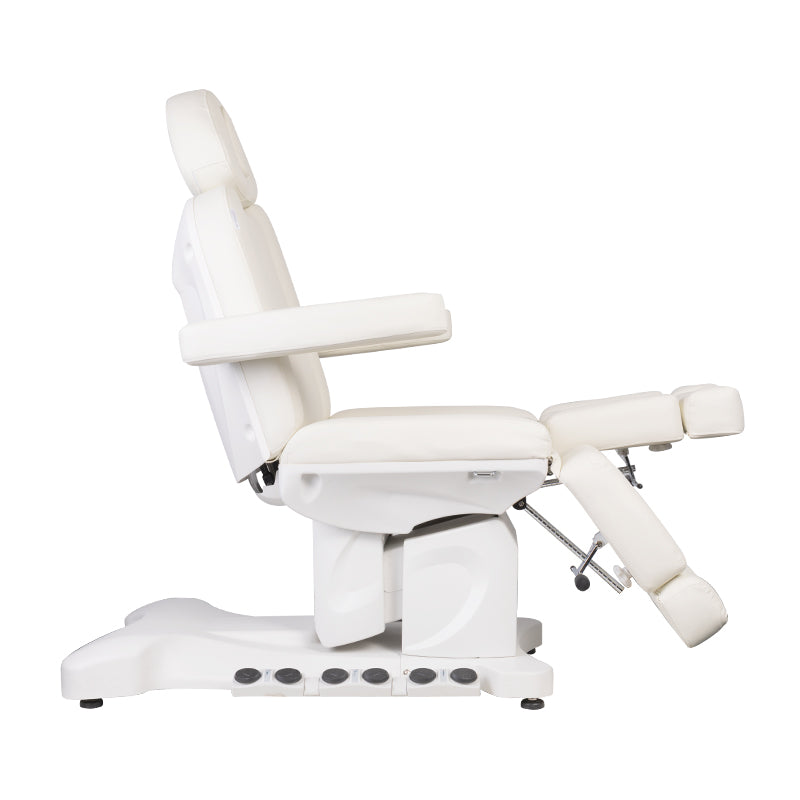 Fauteuil Esthétique Électrique Azzurro 708B Pro 3 Moteurs Pedi avec Pédale et Chauffage Blanc - image 4