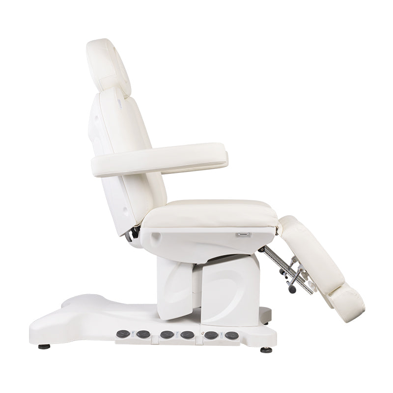 Fauteuil Esthétique Électrique Azzurro 708B Pro 3 Moteurs Pedi avec Pédale et Chauffage Blanc - image 5