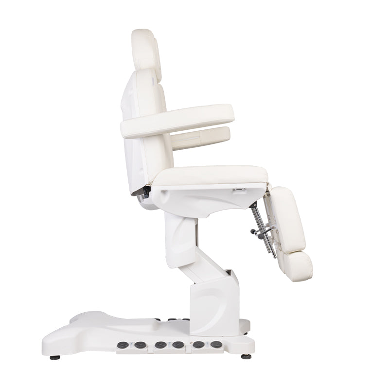 Fauteuil Esthétique Électrique Azzurro 708B Pro 3 Moteurs Pedi avec Pédale et Chauffage Blanc - image 6