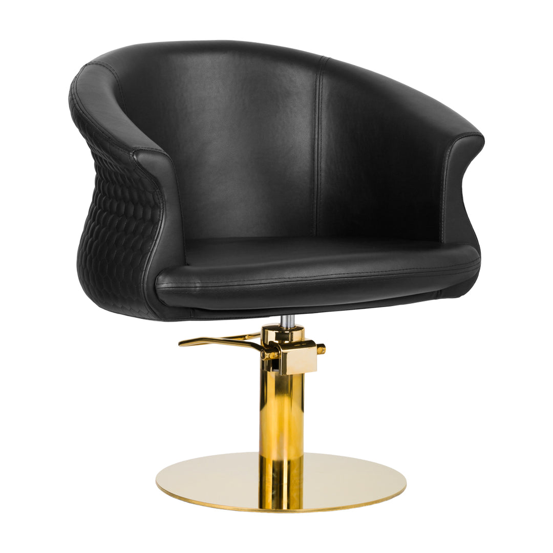 Fauteuil de Coiffeur Gabbiano Versailles Or Noir 2