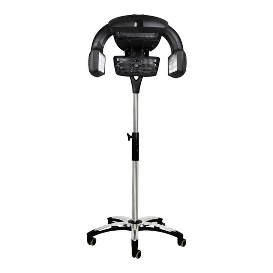 Casque Sèche-Cheveux sur Pied Gabbiano Infrazon Y-707 Noir