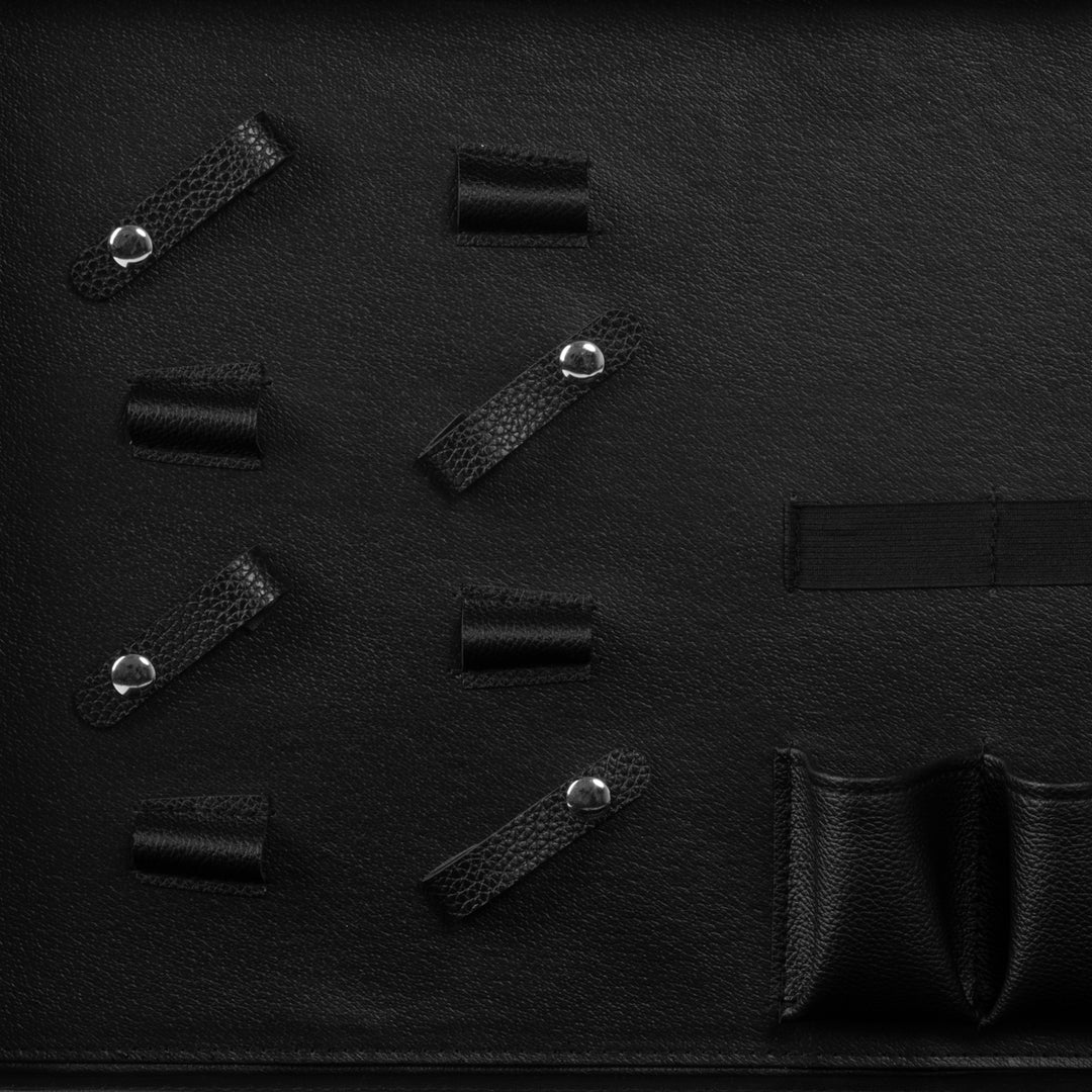 Mallette de Coiffeur Aluminium avec Serrure à Code et Bandoulière Blanc-Noir - image 4