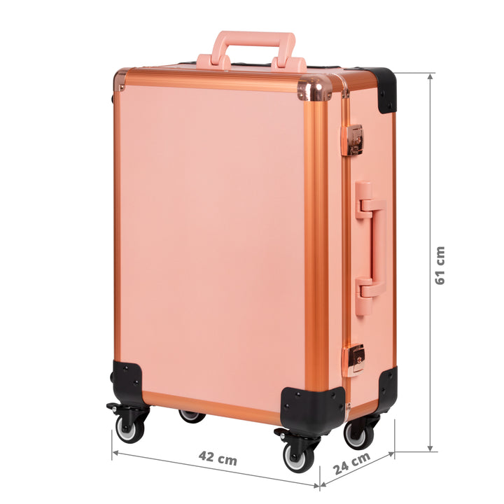 Mallette de Maquillage Station Mobile T-27 avec Miroir Lumineux Or Rose - image 7