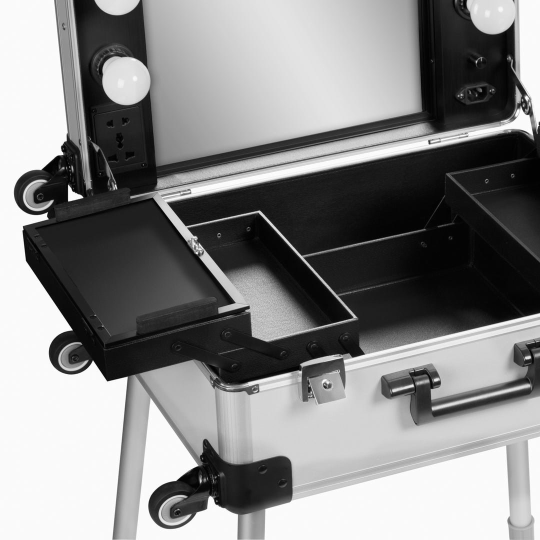 Mallette de Maquillage Station Mobile T-27 avec Miroir Lumineux Argent - image 5