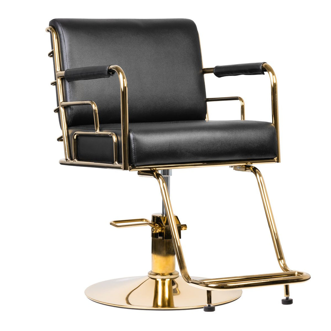 Fauteuil de Coiffeur Gabbiano Prato Or Noir