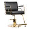 Fauteuil de Coiffeur Gabbiano Prato Or Noir