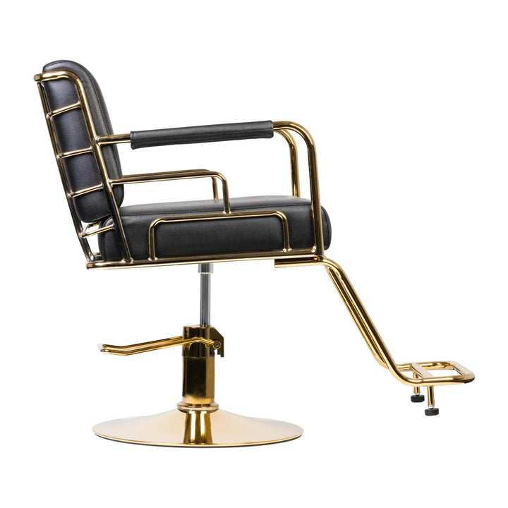 Fauteuil de Coiffeur Gabbiano Prato Or Noir