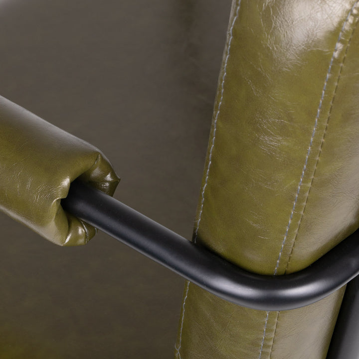 Fauteuil de Coiffeur Gabbiano Katania Loft Vert