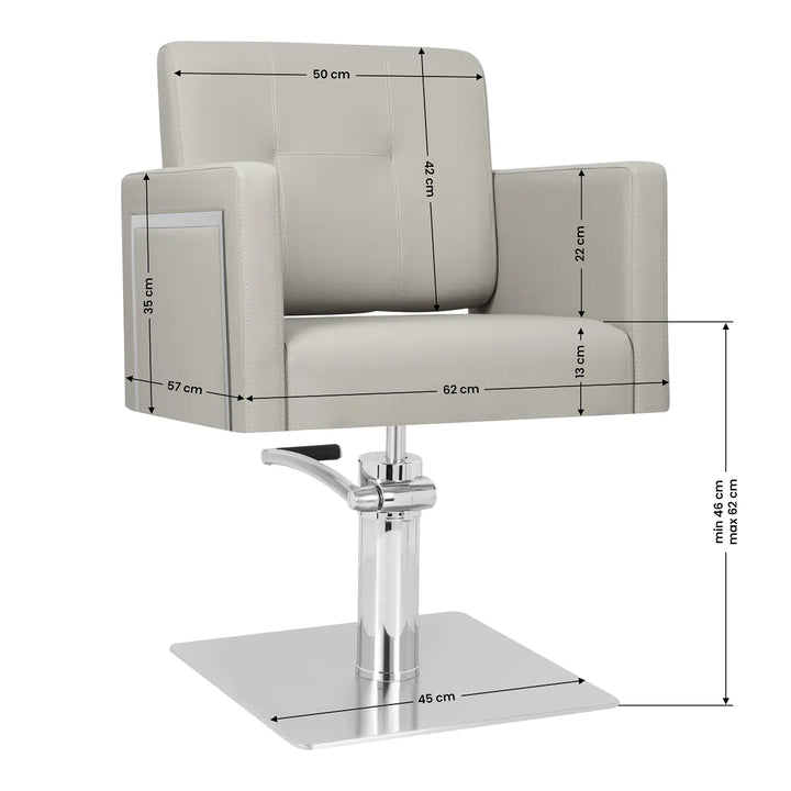 Fauteuil de Coiffeur Gabbiano Bergamo Beige