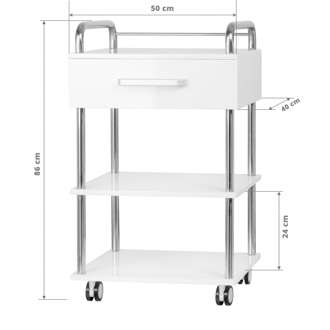 Chariot de service cosmétique 6050 Blanc 5