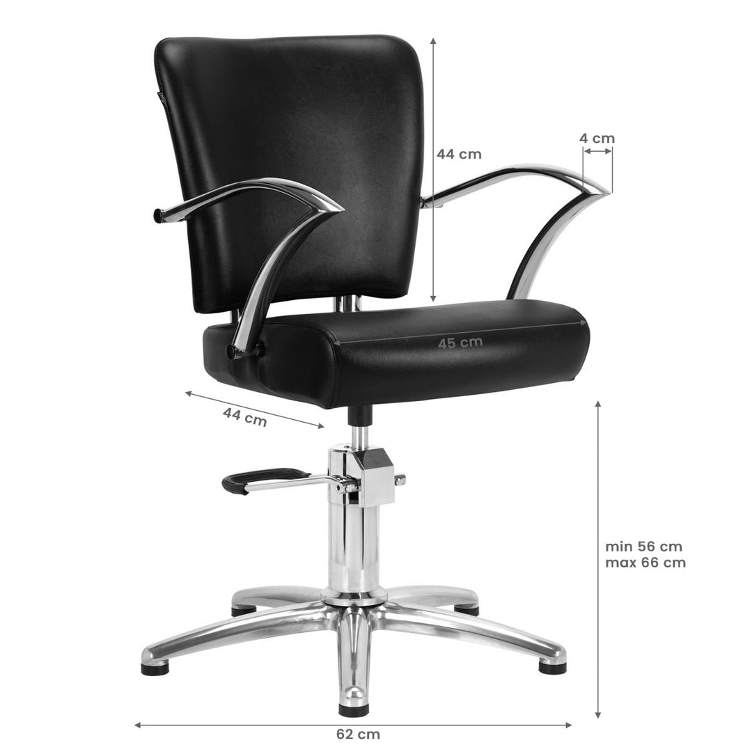 Fauteuil de Coiffeur Gabbiano Dallas Noir