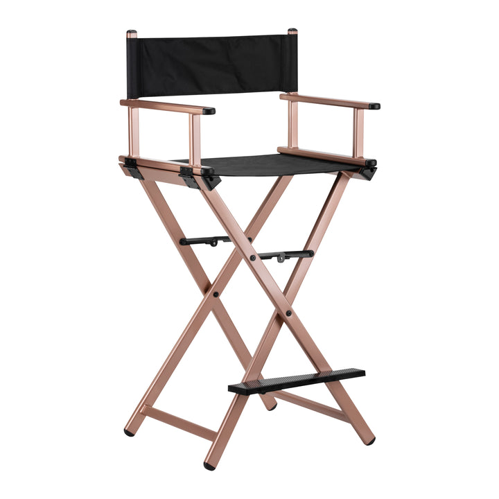 Chaise Maquillage Pliante Aluminium Or Rose