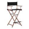 Chaise Maquillage Pliante Aluminium Or Rose