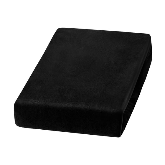 Housse de Fauteuil Velours Noir