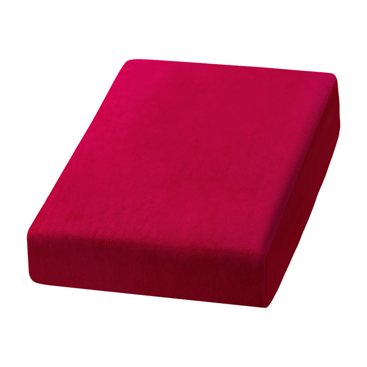 Housse de Fauteuil Velours Fuchsia 1