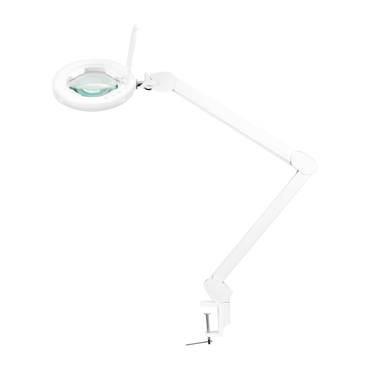 Lampe Loupe LED SMD 5D avec Pince Glow 8021 Blanc