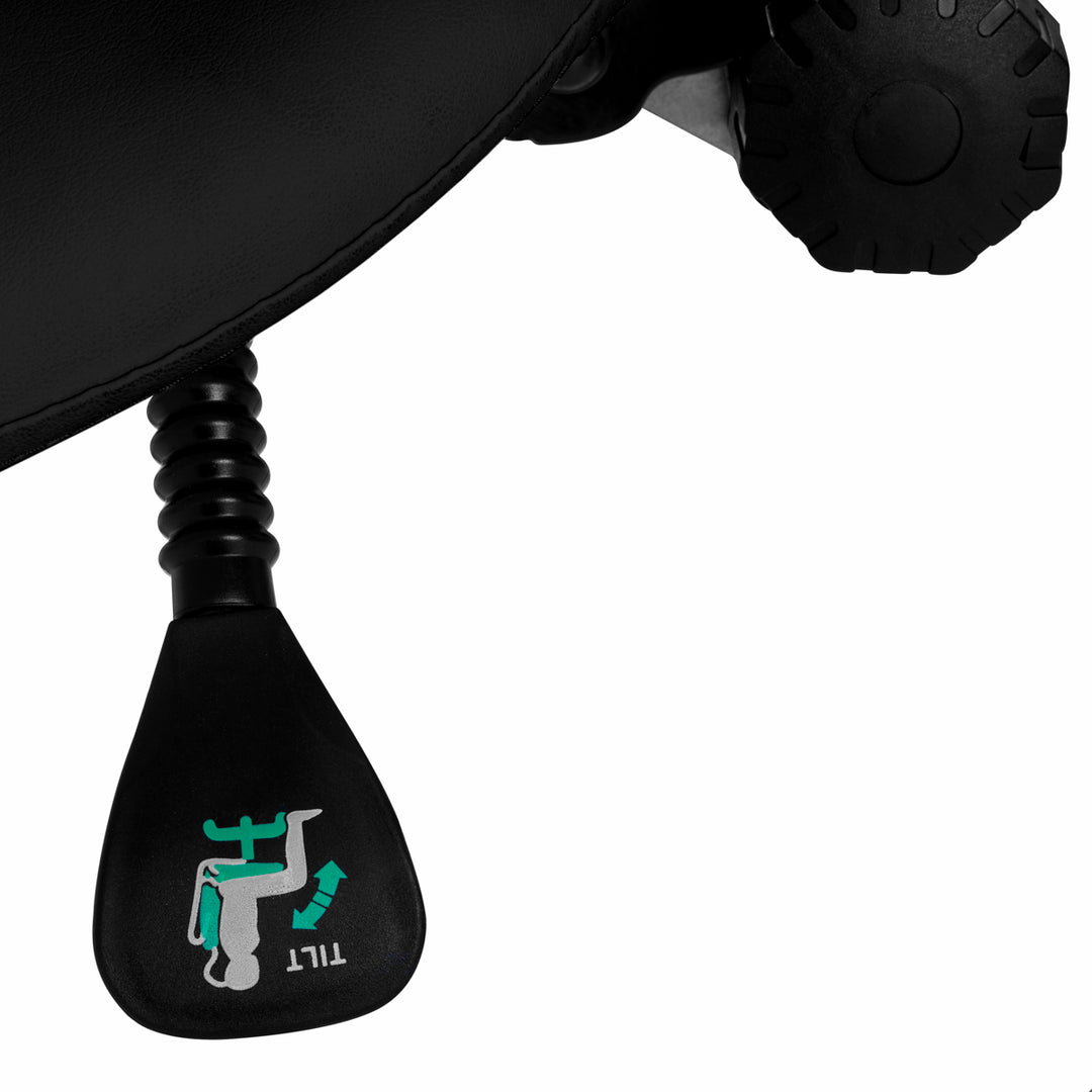 Tabouret Selle à Roulettes Réglable avec Dossier Giovanni 1004 Noir - image 7