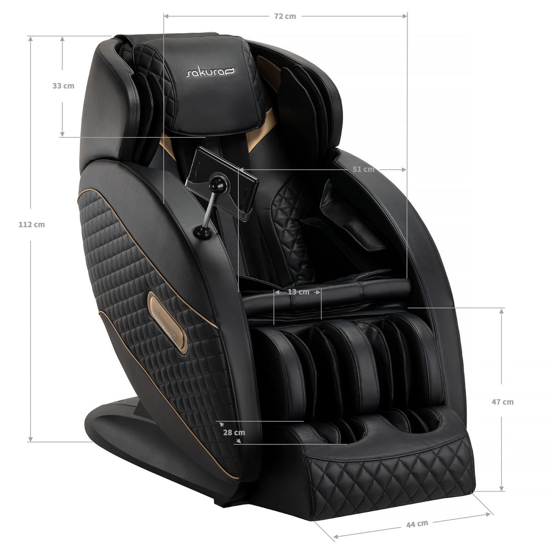 Fauteuil Massant Électrique Sakura Standard 801 Noir - image 18