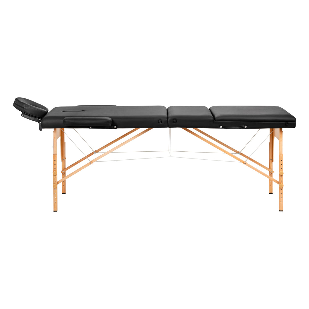 Table de massage Pliante Komfort Activ Fizjo Lux 3 Zones Bois Noir 2
