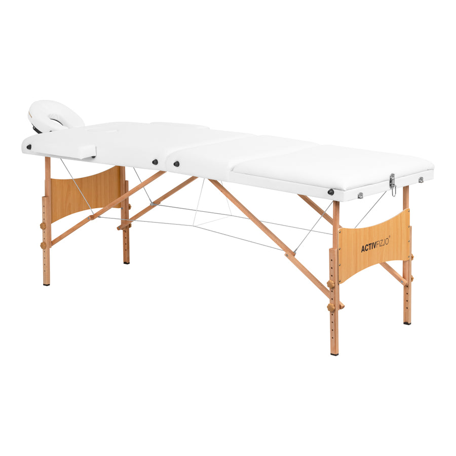 Table de massage Pliante Komfort Activ Fizjo Lux 3 Zones Bois Blanc 1