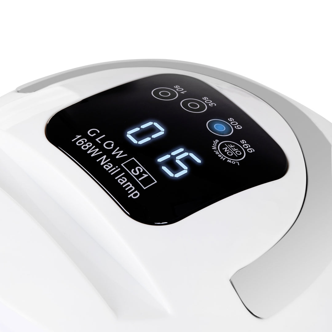 Lampe UV Ongles Dual LED Glow S1 168W Blanc-Argent - image 7