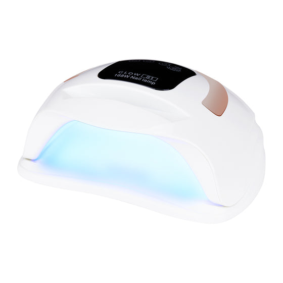Lampe UV Ongles Dual LED Glow S1 168W Blanc-Or