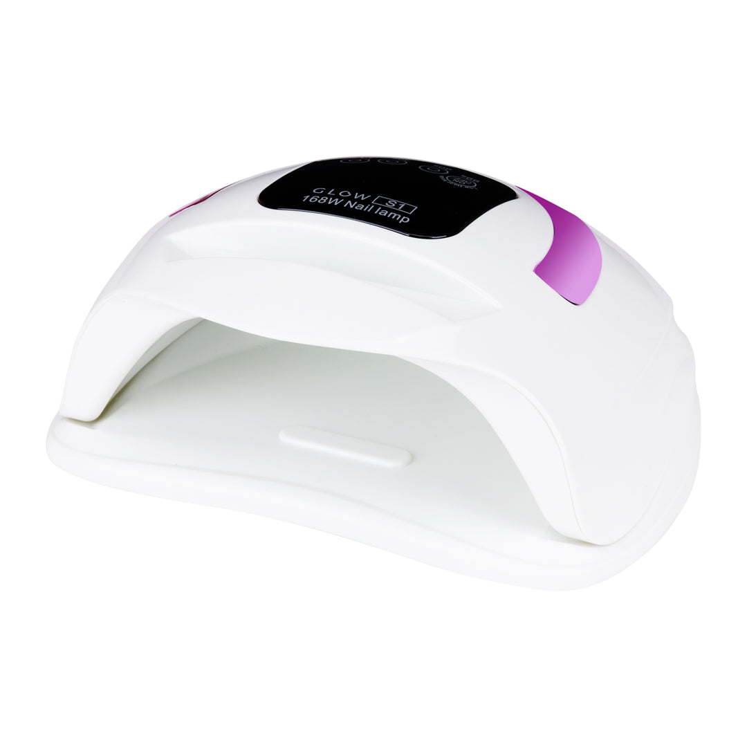 Lampe UV Ongles Dual LED Glow S1 168W Blanc-Rose