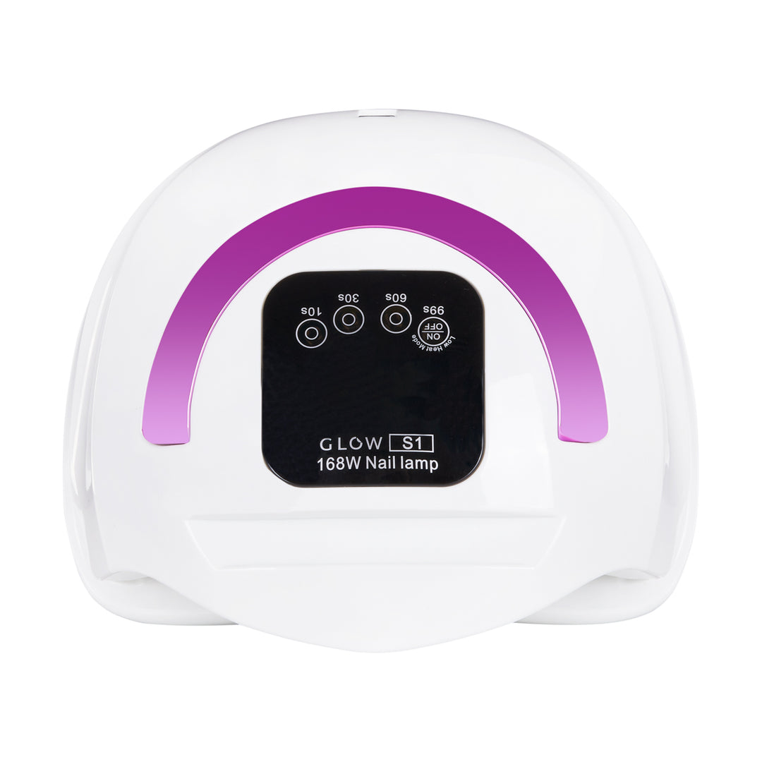 Lampe UV Ongles Dual LED Glow S1 168W Blanc-Rose