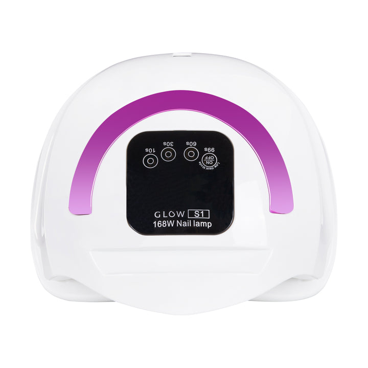 Lampe UV Ongles Dual LED Glow S1 168W Blanc-Rose